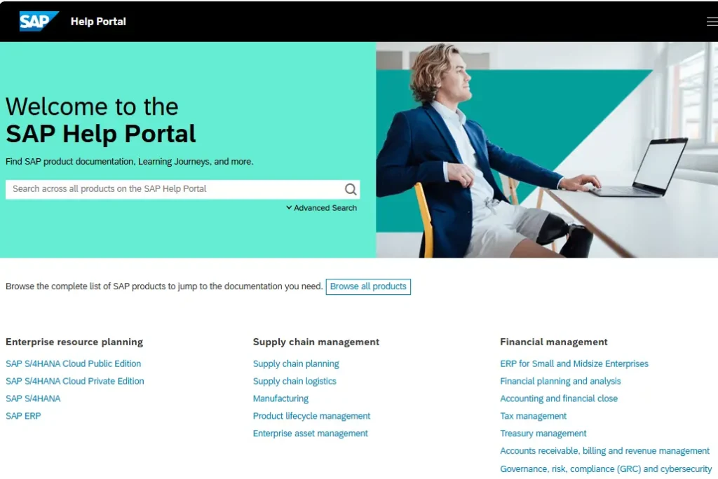 SAP Help Portal のDocumentサイト