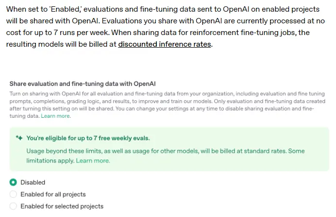 How to share evaluation and fine-tuning data with OpenAI