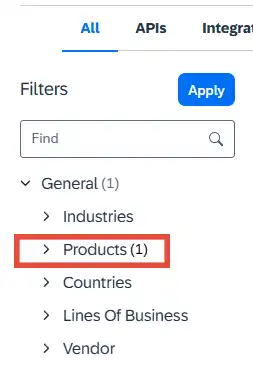 FiltersにProductsを指定