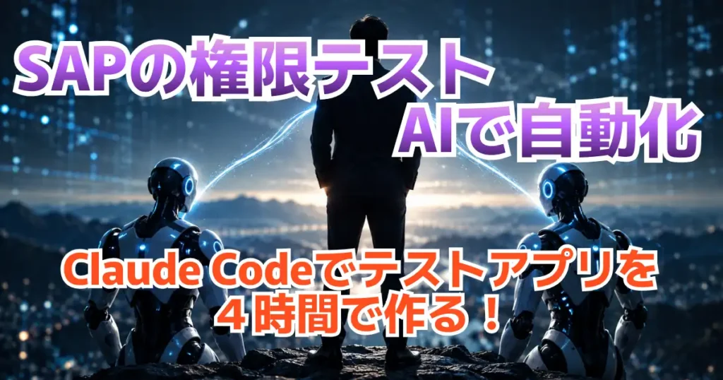 SAPの権限テストをAIで自動化するためのテストアプリを4時間で開発