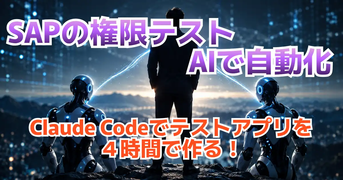SAPの権限テストをAIで自動化するためのテストアプリを4時間で開発