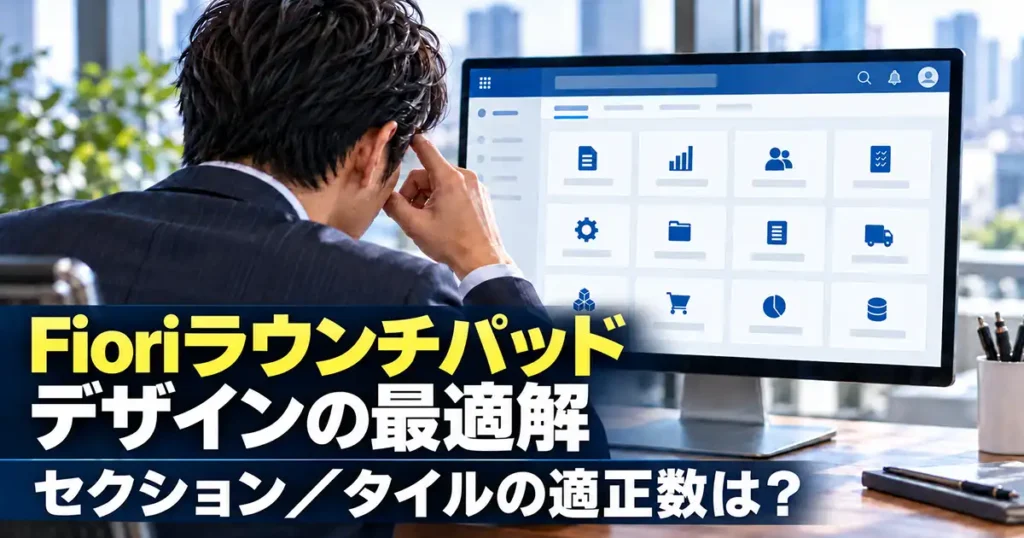 Fioriラウンチパッドにおけるデザインの最適解。セクション・タイルの適正数とは