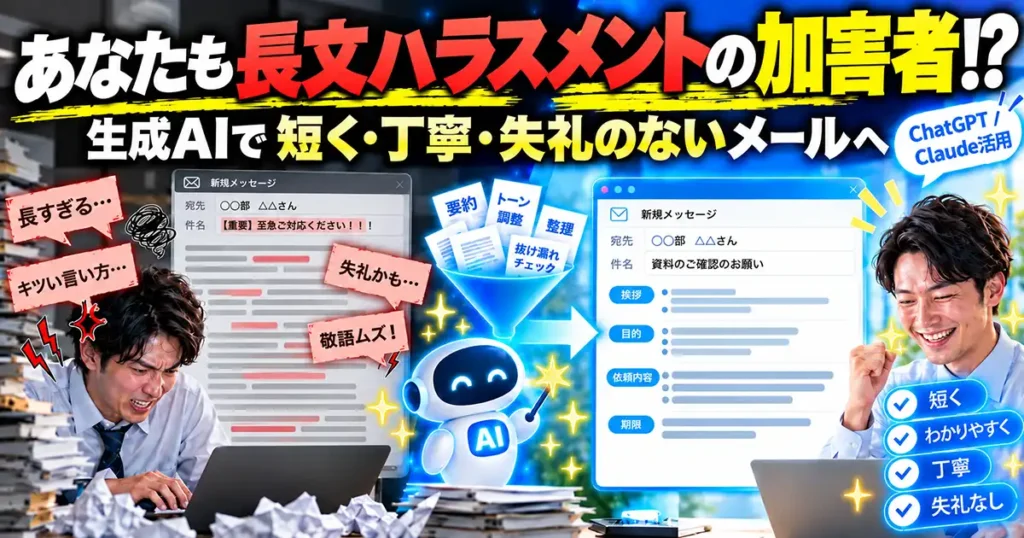 あなたも長文ハラスメントの加害者！？f
