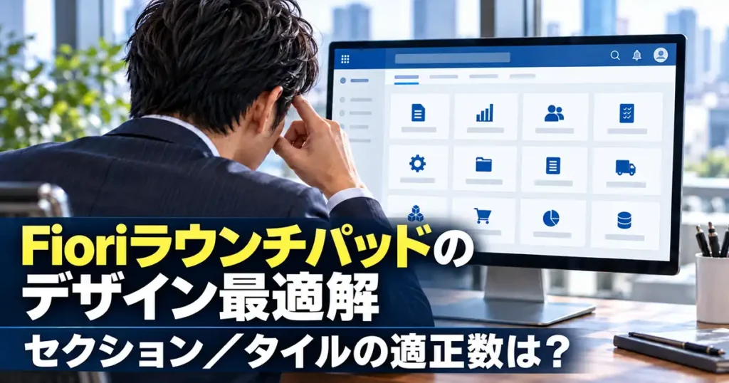 Fioriラウンチパッドにおけるデザインの最適解。セクション・タイルの適正数とは